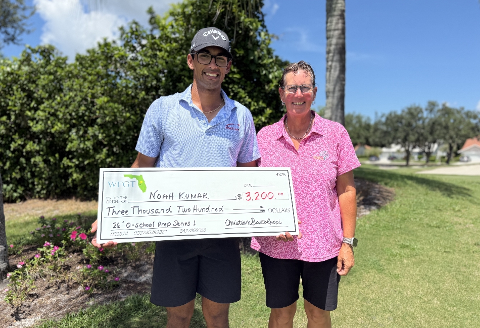 NOAH KUMAR TAKES FIRST Q-SCHOOL PREP EVENT AT TARA G & C.C.!